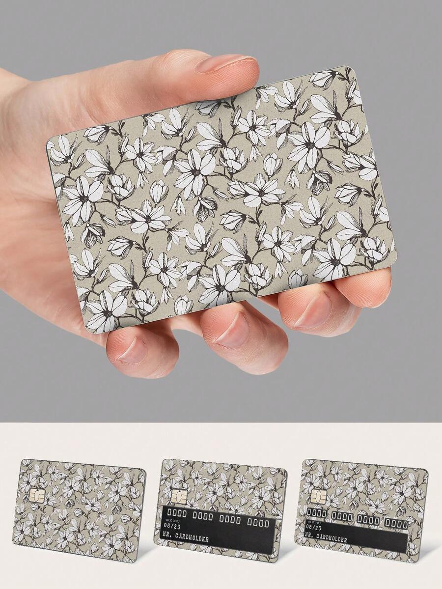 4 miếng dán thẻ tín dụng họa tiết hoa sáng tạo, có thể dán mặt trước và mặt sau, làm bằng chất liệu PVC chống thấm nước-chống trầy xước chất lượng cao, bền, chống trầy xước, không có bong bóng, bóc ra và dán, không để lại bất kỳ dấu vết nào. Trải nghiệm phong cách độc đáo ngay bây giờ! Bốn mẫu để lựa chọn 7,32x5,39 inch - Nhiều màu - Xem 1