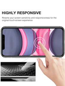 4 片钢化玻璃屏幕保护膜适用于 iPhone16Promax/16Pro/16plus/16/15Promax/15/15Pro/15plus/14Promax/14Pro/14/14plus/13Promax/13/13Pro/12/11/XR 手机平板电脑折叠支架（赠送一个折叠支架，颜色随机） - 無色 - 查看 6