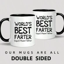 1 Peça, Caneca de Café Engraçada - Caneca de Pai - Presentes de Pai - Melhor Peido do Mundo Oops Eu Quis Dizer Pai - Presentes Engraçados para Pai da Filha Filho - Presentes de Natal para Pai, Avô, Sogro, Padrasto, Homem, Irmão - Caneca de Café