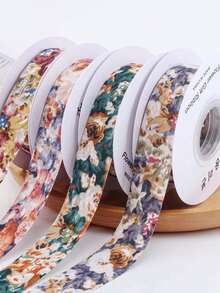 1pc Tranh mực sang trọng in ruy băng nơ hoa gói quà tặng vật dụng' - Nhiều màu - Xem 6