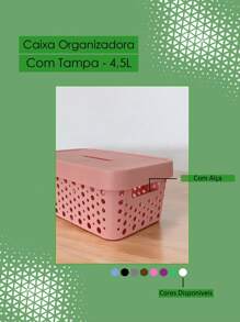 Storage Boxes & Bins - 粉色 - 查看 2