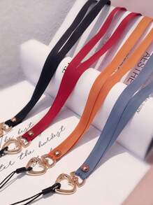 1入組心形搭扣設計手機掛繩