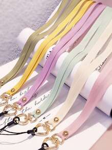 1入組心形搭扣設計手機掛繩