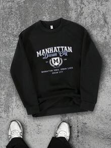 Áo nỉ in chữ Boyfriend Style dành cho nam Áo nỉ chui đầu thường ngày mùa xuân và mùa thu Boyfriend Style dành cho nam làm quà tặng - màu đen - Xem 9