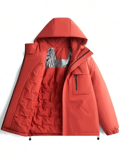 石墨烯棉服女款绗缝棉服外套，加厚隔热防风防水连帽情侣款