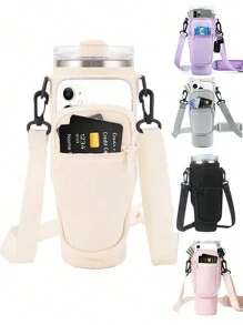 40oz冰金杯套装 杯套 潜水料瓶套装 新款冰金杯 瓶套 汽车手柄杯 杯套 斜跨带 随行杯套