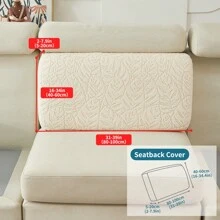 1 st Stretch Jacquard Sofahoes, Machinewasbaar, Anti-Kattenkrab, Meubelbeschermer Sofahoes, Moderne 3/4 Sofa + Chaise Lounge Kussenset Voor Slaapkamer, Kantoor, Woonkamer