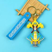 耶稣圣母钥匙扣吊坠圣诞节礼物圣母使徒 - 节日 PVC 派对配件，适用于汽车、包或背包 - 无需电池！ - 多色 - 查看 9