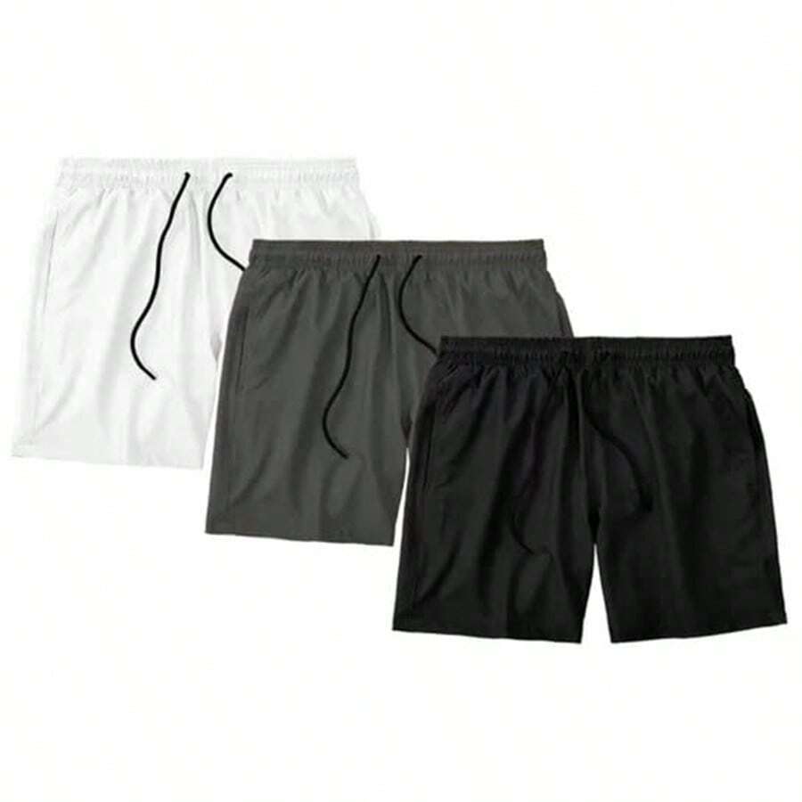 TH6 Kit 3 Bermuda Shorts For Men, Mauricinho Beach, Training, Running, Gym - Nhiều màu - Xem 1