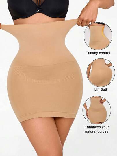 High Waist Slimming Bodycon Mini Kjol För Dam