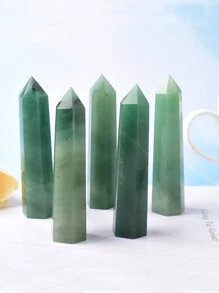 Torre di cristallo naturale verde avventurina di grandi dimensioni, obelisco in quarzo, minerali, strumento di healing Reiki, bacchetta, decorazione per la casa - Pilastro di giada avventurina - Visualizzare 8