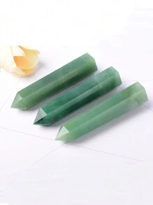 Torre di cristallo naturale verde avventurina di grandi dimensioni, obelisco in quarzo, minerali, strumento di healing Reiki, bacchetta, decorazione per la casa - Pilastro di giada avventurina - Visualizzare 4
