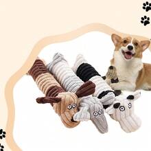 Búp bê chó nhồi bông - Búp bê nhai động vật nhồi bông - Búp bê chó dễ thương - Búp bê chó con nhồi bông - Búp bê nhai bền cho chó nhỏ, vừa và lớn - Nhiều màu - Xem 1