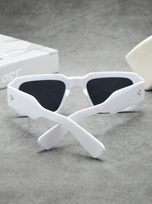 1 pièce Lunettes de mode minimaliste de haute qualité à monture carrée et épaisse pour hommes, convient pour la conduite, les voyages, les loisirs, les sports de plein air, la décoration quotidienne