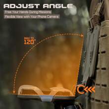 战术手机支架适合 Molle 配件、板载体手机支架、Molle 背心附件胸挂装置、通用可折叠 [Juggernaut] 手机壳，方便导航（GPS） - 彩色 - 查看 6