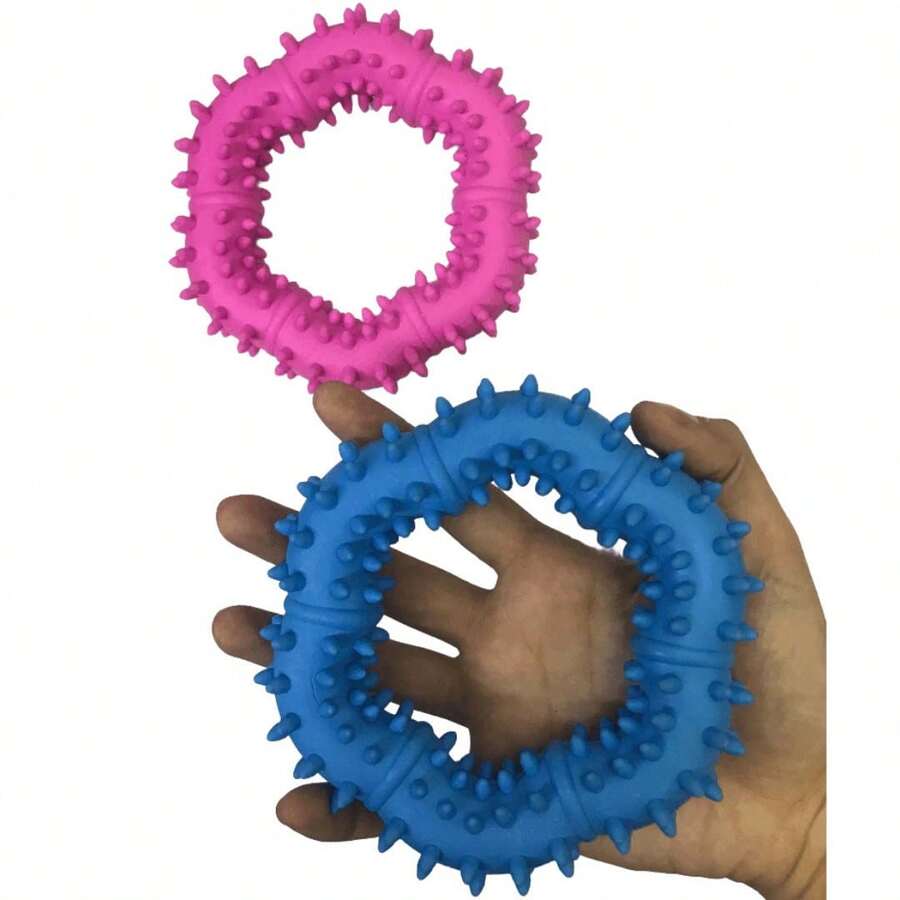Interactive Dog Chew Toy Tough Dogs Teeth Cleaner Durable Pet Fun LR-0236 - Màu xanh lam - Xem 1