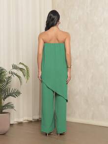 Women's Bandeau Jumpsuit - 綠色 - 查看 2