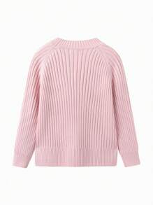 Balabala Jersey de punto para niñas, dulce y cálido, tipo suéter para otoño/invierno 2024
