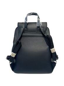 Mochila de moda para mujer MILANO, de piel de PU, minimalista, de lujo silencioso, elegante, de negocios/casual, de unicolor, de alta capacidad para el trabajo, viajes, citas, viajes en transporte público, de alta calidad y gran capacidad - Negro - Ver 3