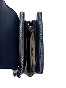 Mochila de moda para mujer MILANO, de piel de PU, minimalista, de lujo silencioso, elegante, de negocios/casual, de unicolor, de alta capacidad para el trabajo, viajes, citas, viajes en transporte público, de alta calidad y gran capacidad - Negro - Ver 5