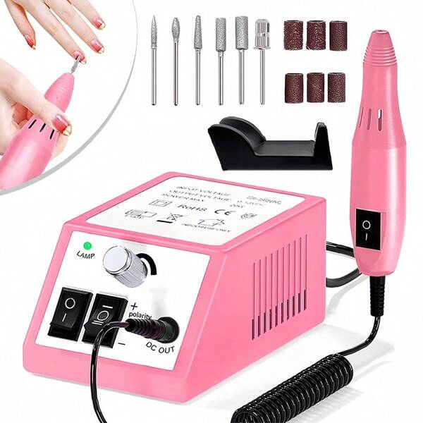 Electric Nail Drill Professional Manicure Machine Nail Sander Set Nail Drill Bit Portable Nail Salon Polisher Equipment