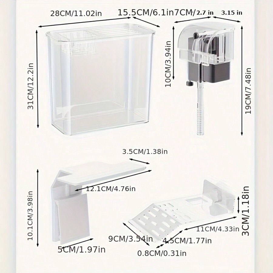 Aquarium Breeding Box High Definition Transparent Acrylic Fish Tank