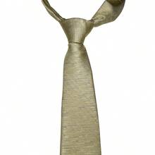 Edi Saraiva Imported Men's Tie Details Single 6 Cm Tip Polyester - 黃色 - 查看 9