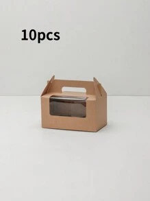 5 件/10 件散装纸杯蛋糕盒，带透明窗口，纸杯蛋糕容器适用于纸杯蛋糕、松饼、饼干和糕点 - 紙本 - 查看 28