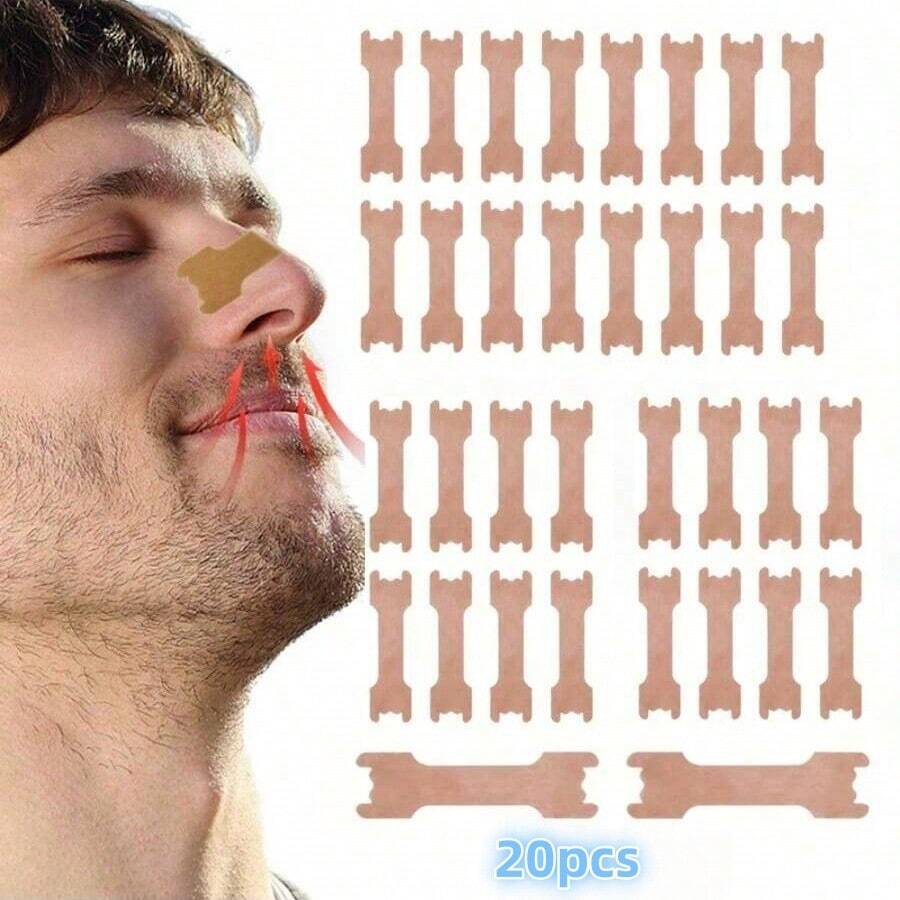 透气鼻扩张器条、鼻气道扩张器,缓解鼻塞、防打鼾鼻贴 - 杏色 - 查看 1