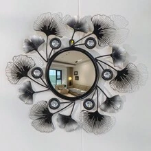 1 Piece Wall Decor, Classic Living Room Sofa Backdrop Wall Decor, TV Background Wall Mirror Decor E-I-D