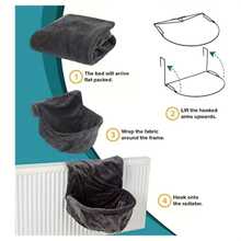 Hamaca para mascotas, adecuada para radiadores, barandillas, etc., para que la usen mascotas pequeñas y gatos