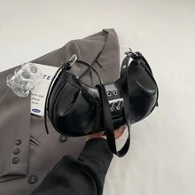 1 chiếc túi đeo chéo hình lưỡi liềm đeo vai nách thời trang dành cho nữ, đa năng - Nhiều màu - Xem 10