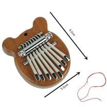 1 chiếc đàn piano ngón tay cái tùy chỉnh, đàn piano năm ngón tay di động, nhạc cụ mini dành cho người mới bắt đầu, quà tặng cho người yêu âm nhạc, quà lưu niệm cho bữa tiệc âm nhạc, kỷ vật sự kiện, quà tặng khai trương quán bar, quà tặng Giáng sinh - Gỗ đỏ - Xem 7