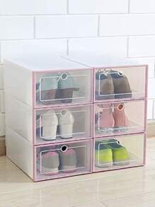 Cajas de almacenamiento de zapatos a prueba de polvo, caja apilable, organizador de zapatos 6pz - Multicolor - Ver 2