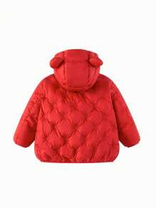 Balabala 婴儿连帽羽绒服 冬季 2024 新款可爱保暖外套