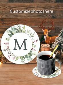 1 st 10x10cm Gepersonaliseerde gepersonaliseerde foto van een koppel Houten ronde onderzetter, DIY antislip en hittebestendige bescherming tafelonderzetter, drankonderzetter, geschikt voor salontafels, thuiskantoren, feesten, bruiloften, decoratie van kopjes thuis, nieuwe cadeaurestaurants, een cadeau voor zijn vrouw en man op zijn verjaardag