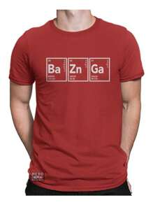 Bazinga T-Shirt Chemistry Sheldon Blouse Shirt Unisex Men Women 100% Cotton Top Premium Streetwear New Release Fast Shipping Various Colors!! Plus Size - Đỏ - Xem 2
