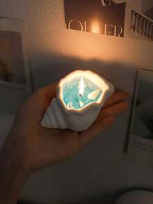 1 件贝壳香味蜡烛，手工果冻蜡烛创意礼物，氛围纪念品，房间装饰，礼物 - 彩色 - 查看 7