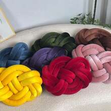 1 件渐变色装饰枕头，金丝雀枕垫，适合书房卧室和客厅装饰。 - 卡其色 - 查看 8