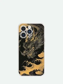 1 个彩色彩绘狗图案 TPU 手机壳，适用于 iPhone 15、iPhone 15 Pro、iPhone 15 ProMax - 彩色 - 查看 4