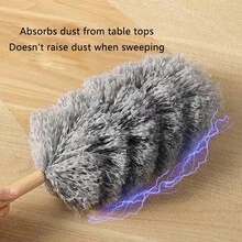 Chổi phủi bụi tĩnh điện để bàn, Chổi phủi bụi lông gà mật độ cao có thể giặt được, Dụng cụ loại bỏ bụi vệ sinh nhà cửa và xe hơi - Nhiều màu - Xem 3
