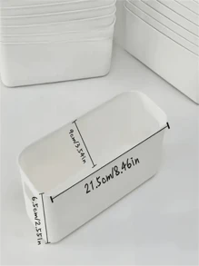 Set Of 10 Stackable Plastic Storage Bins With Handles - Multifunctional Storage Baskets For Office, Home, Closet - Containers For Stationery, Cosmetics, Socks, Underwear - Space-Saving Drawer Organizers For Home And Office Use., Bathroom, Basket Gift, Basket, Baskets, Box, Kitchen, Kitchen Accessories, Kitchen Tools, Organizer Kitchen, Makeup Organizer, Wedding Items, Flower Decorations, Home Stuff, Table, Home Decorations, Home Organization And Storage, Room Decor, Room Decor Bedroom - Multicolor - View 7