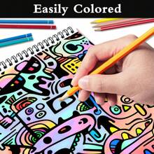 1pc The Artistic Doodles Coloring Book For Relaxation Mindfulness, And Fun - Over 24 Beautiful Designs To Color, Ideal For Adults And Teens, Mindful Art For Creativity Boost Back To School,Mother's Day,Mom's Gift,Back To School,School Supplies