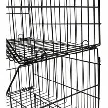HOHOBLA 5-Tier Retail Display Shelves Metal Storage Shelf With Wheels & Hooks Snack Candy Display Organizer 18.9 * 17.72 * 55.12in Snack Rack, Basket Stand Cart (Black, 18.9 * 17.72 * 55.12in) - 黑色 - 查看 7