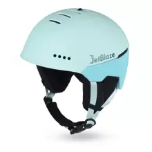 JetBlaze Casco de esquí, casco de snowboard, casco de esquí, cáscara de ABS/PC, núcleo amortiguador de impactos de EPS, hebilla magnética, ventilación individual, ajustable de talla, disponible en dos tamaños de almohadillas, orejeras desmontables