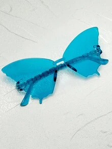 Bộ 10 chiếc kính mát nữ thời trang hình bướm nhiều màu gọng to thanh lịch trang trí sang trọng, thích hợp cho sinh nhật, lễ hội, đám cưới, tiệc tùng - Nhiều màu - Xem 7