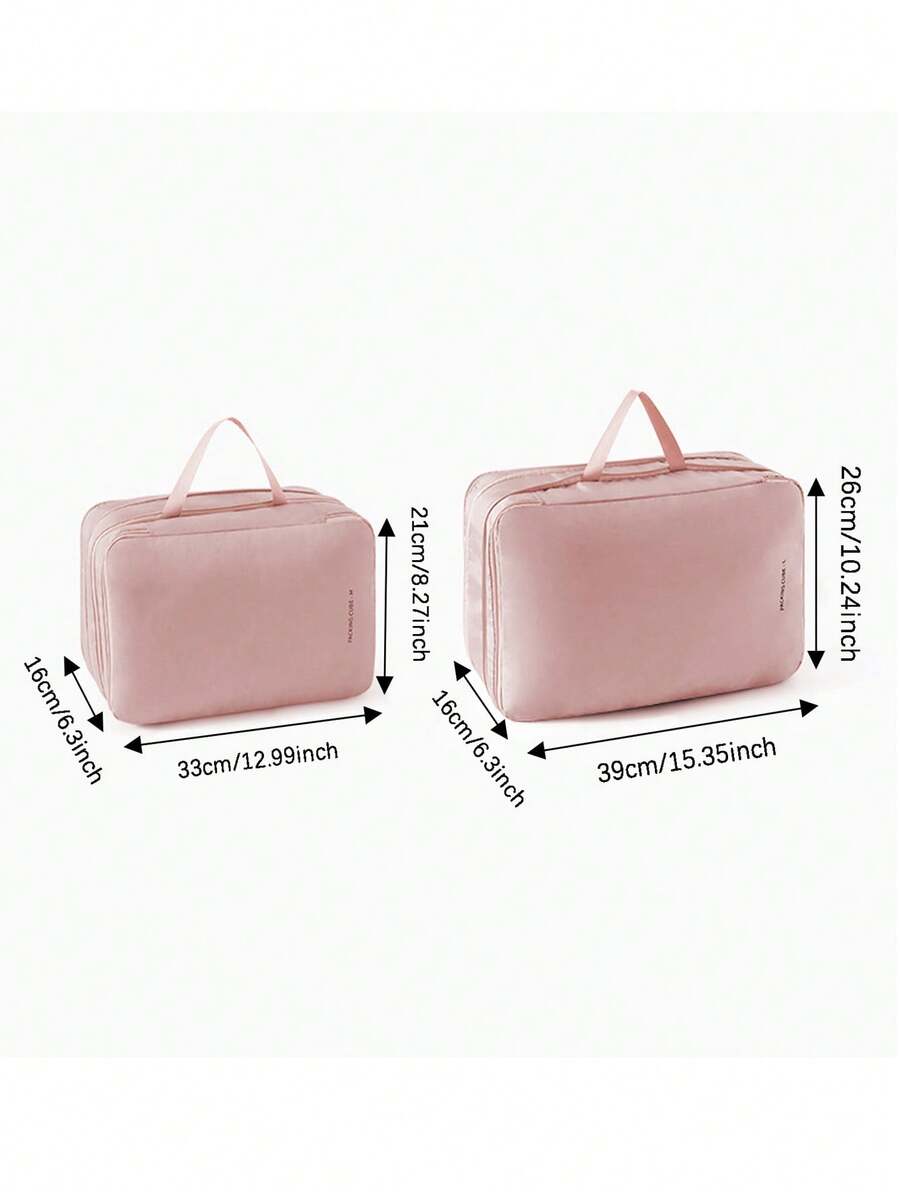 Travel Compression Packing Cubes Bag Portable Suitcase Clothes