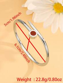 1 Piece Gold Color Roman Numerals Bracelet For Women Stainless Steel Bracelets Set Fashion Jewelry Accessory - Silver - View 4