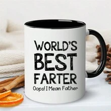 1 Peça, Caneca de Café Engraçada - Caneca de Pai - Presentes de Pai - Melhor Peido do Mundo Oops Eu Quis Dizer Pai - Presentes Engraçados para Pai da Filha Filho - Presentes de Natal para Pai, Avô, Sogro, Padrasto, Homem, Irmão - Caneca de Café