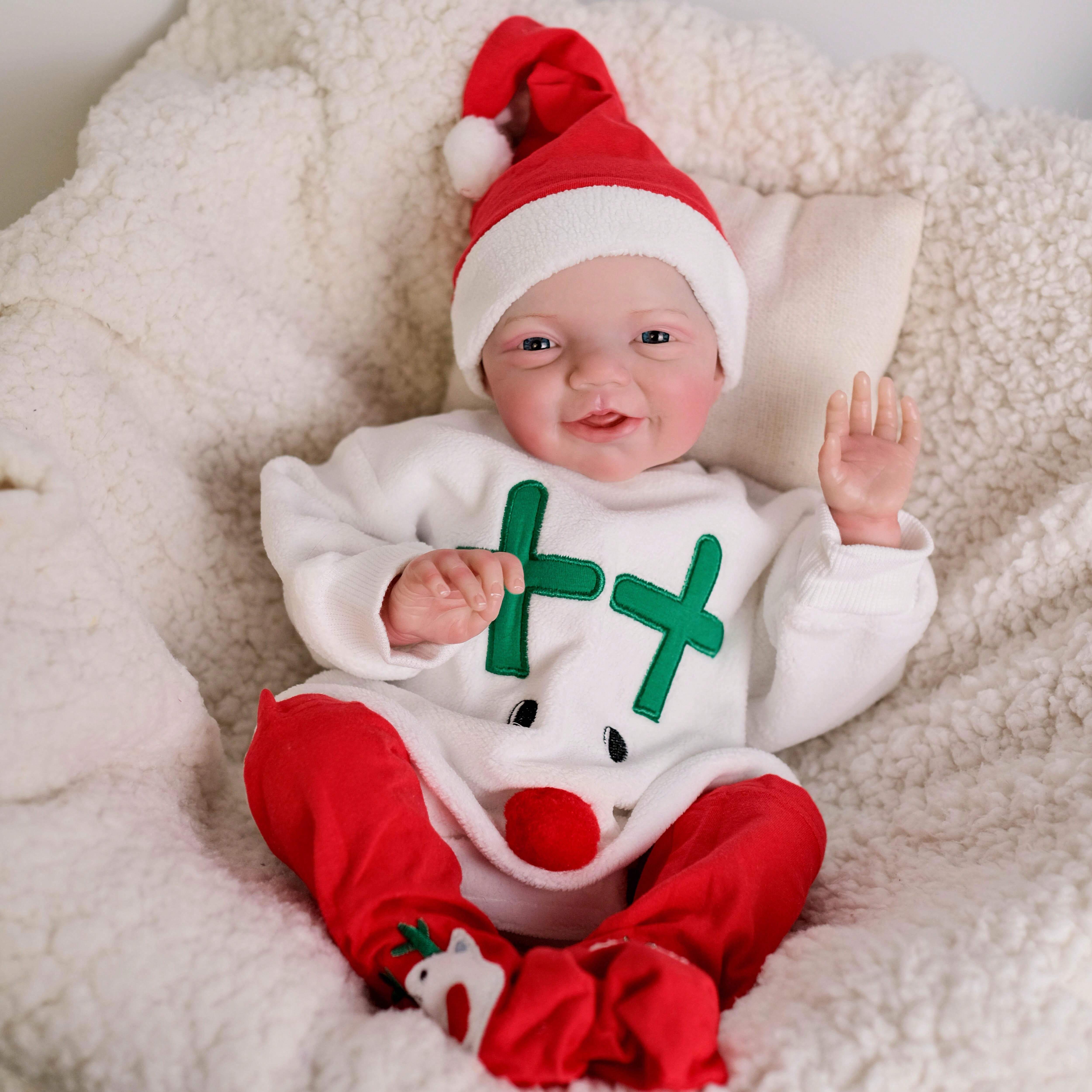 NPK 19inch Charlie Newborn Soft Body Baby Doll Already Painted Finished